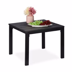 Passez un été inoubliable avec cette magnifique table de balcon à l'aspect bois ! Cette table carrée est parfaite pour dépose ...