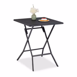 Créez en un rien de temps une atmosphère chaleureuse sur votre balcon avec cette table de jardin pliante pour l'extérieur. Gr ...