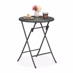 Profitez pleinement de l’été avec cette superbe table de jardin pliante. Cette table ronde, pouvant accueillir jusqu'à 4 pers ...