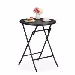 Profitez pleinement de l’été avec cette superbe table de jardin pliante. Cette table ronde, pouvant accueillir jusqu'à 4 pers ...