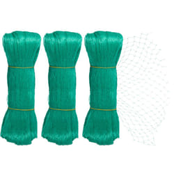Relaxdays - Filet anti-oiseaux, lot de 3, protection jardin, arbres, 10 x 4 m, mailles fines, 20x20 mm, vert