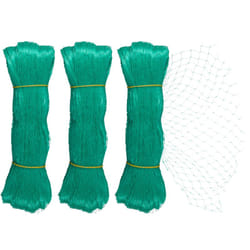 Relaxdays Filet anti-oiseaux, lot de 3, protection jardin, arbres, 5 x 4 m, mailles fines, 20x20 mm, vert