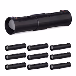 Relaxdays Pièges à taupes set de 10 piège pour taupes 2 ouvertures de contrôle réglable adapté aux animaux noir