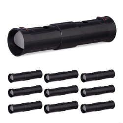 Relaxdays Pièges à taupes set de 10 piège pour taupes 2 ouvertures de contrôle réglable adapté aux animaux noir