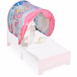 Cette tente stimule l’imagination de votre enfant et confère à sa chambre une ambiance chaleureuse. Cette tente colorée invit ...