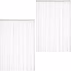 Vous souhaitez embellir votre fenêtre ou votre porte de balcon ou de terrasse ? Alors, ce lot de 2 rideaux de fils est fait p ...