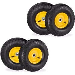 Vous êtes à la recherche de nouvelles roues pour votre chariot de transport ? Alors ce lot composé de 4 roues 4.10/3.50-4 est ...
