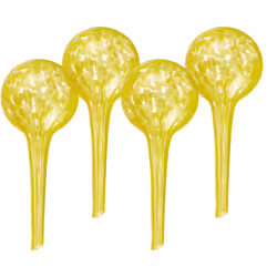 Avec ces cônes en verre, vous pouvez alimenter en eau les plantes et les fleurs de manière automatique pendant un été chaud o ...