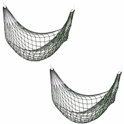 Ces 2 hamacs en polyester robuste vous suivront partout où vous allez : dans le jardin pour un moment lecture ou au camping p ...