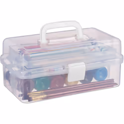 Cette boîte de rangement transparente est pratique pour ranger toutes sortes d’objets tout en gardant un aperçu sur le conten ...