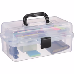 Cette boîte de rangement transparente est pratique pour ranger toutes sortes d’objets tout en gardant un aperçu sur le conten ...