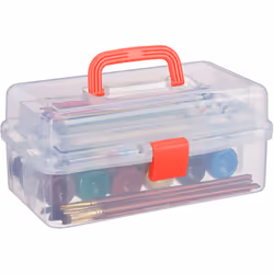 Cette boîte de rangement transparente est pratique pour ranger toutes sortes d’objets tout en gardant un aperçu sur le conten ...