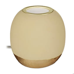 Relaxdays Lampe de chevet sphérique sans abat-jour  en béton douille E27 long câble H x L : env. 9 x 9 cm vert