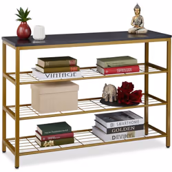 Meuble de rangement pratique pour vos clés et votre téléphone, étagère élégante dans le salon ou guéridon pour livres et maga ...