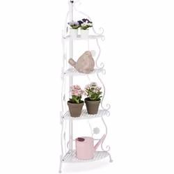 Cet escalier pour plantes en métal vous offre enfin la place nécessaire pour disposer vos différentes fleurs. Répartissez jol ...