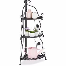 Cet escalier pour plantes en métal vous offre enfin la place nécessaire pour disposer vos différentes fleurs. Répartissez jol ...