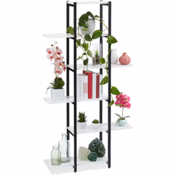 Cetescalier pour plantes en métal vous offre enfin la place nécessaire pour mettreen scène vos plus belles fleurs. Les 6 étag ...