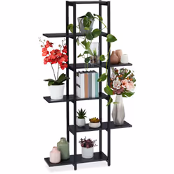 Cetescalier pour plantes en métal vous offre enfin la place nécessaire pour mettreen scène vos plus belles fleurs. Les 6 étag ...