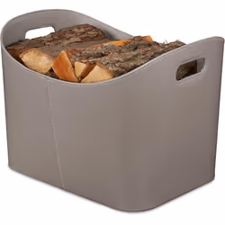 Ce panier à bois est unaccessoire de cheminée élégant et pratique pour votre salon. Grâce à son ansepratique, vous pouvez fac ...