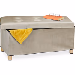 Cette banquette avec coffre de rangement est la solution idéale pour garder en ordre votre salon, votre couloir et les autres ...