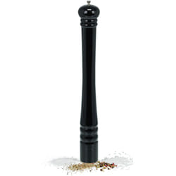 Moulin à sel et poivre, modèle classique, xxl, en bois, meule en céramique, HxD : 51,5 x 6 cm, noir - Relaxdays