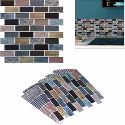Grâce àces stickers adhésifs en aspect pierre, vous pouvez non seulement aménagervotre salle de bain avec style, mais aussi u ...