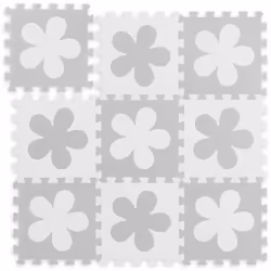 Cetapis de jeu souple avec son motif fleurs va sûrement faire plaisir à vospetits. La surface de jeu se compose de 9 pièces d ...