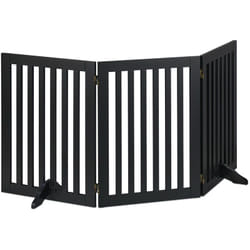 Relaxdays - Barrière de sécurité, pliable, non fixe, hauteur de 92 cm, pour enfants et chiens, différents formats, noire