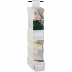 Apportez de l’ordre dans votre armoire à vêtements avec cette étagère à suspendre. L’organiseur suspendu peut être mis en pla ...