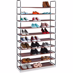 Cette étagère à chaussures est très pratique avec ses 10 étages car vous avez beaucoup d'espace de rangement pour les chaussu ...