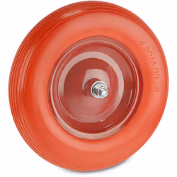 Besoind’une nouvelle roue pour votre brouette ? La roue 4.80 4.00-8 avec son pneuincrevable vous garantit un confort de manut ...