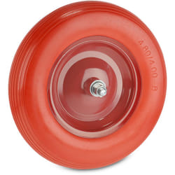 Relaxdays - roue de brouette 4.80 4.00-8, pneu en caoutchouc plein avec jante acier, charge 120 kg, différentes couleurs