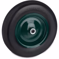 Besoind’une nouvelle roue pour votre brouette ? La roue 4.80 4.00-8 avec son pneuincrevable vous garantit un confort de manut ...