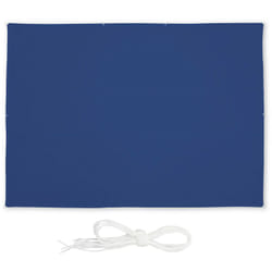 Voile d'ombrage rectangle, 3,5 x 4,5 m, anti-UV, imperméable, toile balcon, camping, terrasse, bleu foncée - Relaxdays
