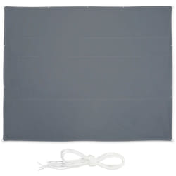 Relaxdays - Voile d'ombrage rectangulaire, 5 x 6 m, imperméable, anti-UV, avec tendeurs, terrasse, balcon, gris