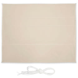 Relaxdays - Voile d'ombrage rectangulaire, l x p: 5 x 6 m, imperméable, anti-UV, tendeurs, terrasse, balcon, beige