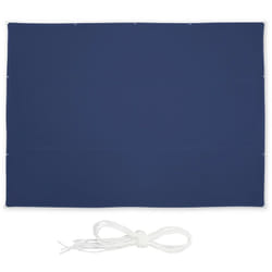Relaxdays - Voile d'ombrage, 4,5 x 5,5 m, imperméable, protection anti-UV, tendeurs, terrasse, balcon, rectangulaire, bleu