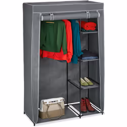 Cette flexible armoire àvêtements en textile est idéale pour le rangement des vêtements dans la chambreà coucher et la cave o ...