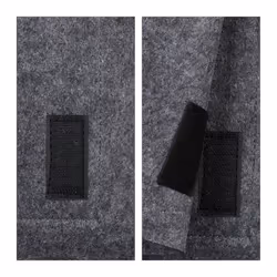 Poche de lit, à suspendre, feutre, 6 compartiments, rangement, organisateur hlp 27x31,5x11,5 cm, gris foncé - Relaxdays - Vue supplémentaire 5