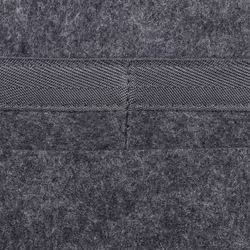 Poche de lit, à suspendre, feutre, 6 compartiments, rangement, organisateur hlp 27x31,5x11,5 cm, gris foncé - Relaxdays - Vue supplémentaire 6