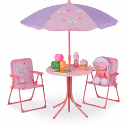 Envie de faire plaisir à votre petit bout de chou ? Alors ce salon de jardin est fait pour vous ! Son design original ravira ...