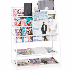 Avec ce porte-journaux,vous pouvez ranger les journaux, magazines et périodiques de manière claire etpeu encombrante. Grâce à ...
