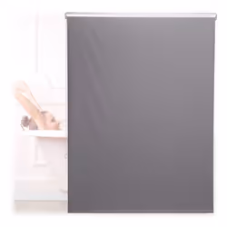 Relaxdays Store de baignoire 120x240 cm rideau de douche hydrofuge plafond & fenêtre pare-bain salle de bain gris