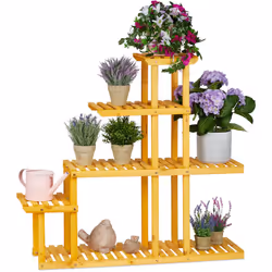 Cetescalier fleuri est idéal pour exposer de façon décorative vos trésors verts.Les fleurs colorées, les herbes, les pots de ...