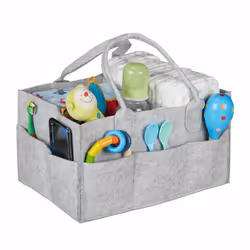 Relaxdays 4052025902018, Boîte de rangement, Gris, Rectangulaire, Feutrine, Monochromatique, 330 mm
