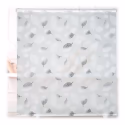 Relaxdays Store de baignoire 160 x 240 cm rideau de douche avec chaine montage flexible salle de bain noir-blanc