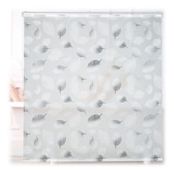 Relaxdays Store de baignoire 160 x 240 cm rideau de douche avec chaine montage flexible salle de bain noir-blanc