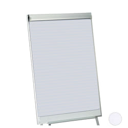 Relaxdays - Papier de présentation, rouleau pages à lignes, bloc 50 feuilles, 60 g/m², 6 perforation, 57,5x81 cm, blanc