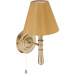 Cette applique murale élégante fera parler d’elle dans votre intérieur. Cette lampe équipée d’un abat jour en tissu en soie a ...