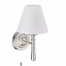 Cette applique murale élégante fera parler d’elle dans votre intérieur. Cette lampe équipée d’un abat jour en tissu en soie a ...